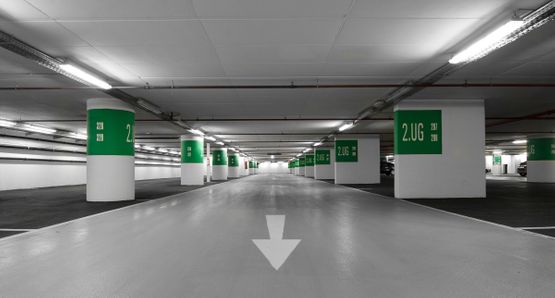 Tiefgaragenboden für Tiefgaragenbeschichtung in Salzburg